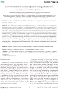 Cover page: Coevolution leaves a weak signal on ecological networks
