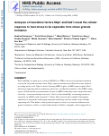 Cover page: Analyses of translation factors Dbp1 and Ded1 reveal the cellular response to heat stress to be separable from stress granule formation