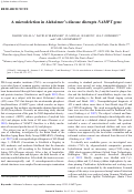 Cover page: A microdeletion in Alzheimer’s disease disrupts NAMPT gene