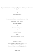 Cover page: Improving Modeling Tools for Capacity Expansion Modeling for a Decarbonized Grid