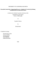 Cover page: Beyond the Search Bar: Augmenting Discovery, Synthesis &amp; Creativity By Mining Unstructured User-Generated Context