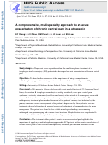 Cover page: A comprehensive, multispecialty approach to an acute exacerbation of chronic central pain in a tetraplegic