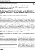 Cover page: 104-week efficacy and safety of cipaglucosidase alfa plus miglustat in adults with late-onset Pompe disease: a phase III open-label extension study (ATB200-07).