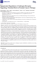 Cover page: Epigenomic Regulation of Androgen Receptor Signaling: Potential Role in Prostate Cancer Therapy.