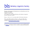 Cover page: Phonetic and Grammatical Explanations for an Epenthesis and a Non-epenthesis in English