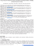 Cover page: Energy savings from temperature setpoints and deadband: Quantifying the influence of building and system properties on savings