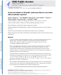 Cover page: Acute exacerbation of idiopathic pulmonary fibrosis associated with air pollution exposure.