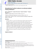 Cover page: Strengthening E-cadherin adhesion via antibody-mediated binding stabilization