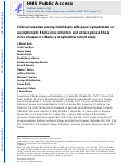 Cover page: Clinical sequelae among individuals with pauci-symptomatic or asymptomatic Ebola virus infection and unrecognised Ebola virus disease in Liberia: a longitudinal cohort study