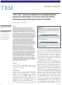 Cover page: “Let’s Chat”: process evaluation of an intergenerational group chat intervention to increase cancer prevention screening among Vietnamese American families