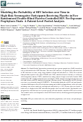 Cover page: Modeling the Probability of HIV Infection over Time in High-Risk Seronegative Participants Receiving Placebo in Five Randomized Double-Blind Placebo-Controlled HIV Pre-Exposure Prophylaxis Trials: A Patient-Level Pooled Analysis.