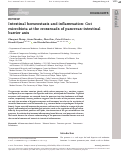 Cover page: Intestinal homeostasis and inflammation: Gut microbiota at the crossroads of pancreas-intestinal barrier axis.