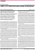 Cover page: SARS-CoV-2 infection and cardiac arrhythmias