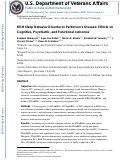 Cover page: REM Sleep Behavior Disorder in Parkinson’s Disease: Effects on Cognitive, Psychiatric, and Functional outcomes