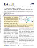 Cover page: Reusable Oxidation Catalysis Using Metal-Monocatecholato Species in a Robust Metal–Organic Framework