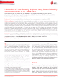 Cover page: Lifetime Risk of Lower‐Extremity Peripheral Artery Disease Defined by Ankle‐Brachial Index in the United States