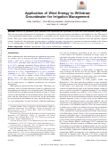 Cover page: Application of Wind Energy to Withdraw Groundwater for Irrigation Management