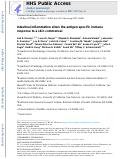 Cover page: Intestinal inflammation alters the antigen-specific immune response to a skin commensal