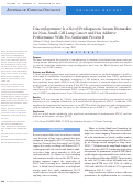 Cover page: Diacetylspermine Is a Novel Prediagnostic Serum Biomarker for Non–Small-Cell Lung Cancer and Has Additive Performance With Pro-Surfactant Protein B