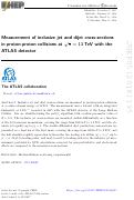 Cover page: Measurement of inclusive jet and dijet cross-sections in proton-proton collisions at √<i>s</i>=13 TeV with the ATLAS detector