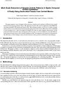 Cover page: Multi-Scale Extraction of Regular Activity Patterns in Spatio-Temporal Events Databases: A Study Using Geolocated Tweets from Central Mexico