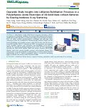 Cover page: Operando Study Insights into Lithiation/Delithiation Processes in a Poly(ethylene oxide) Electrolyte of All-Solid-State Lithium Batteries by Grazing-Incidence X-ray Scattering.