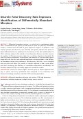 Cover page: Discrete False-Discovery Rate Improves Identification of Differentially Abundant Microbes