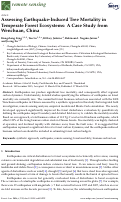 Cover page: Assessing Earthquake-Induced Tree Mortality in Temperate Forest Ecosystems: A Case Study from Wenchuan, China