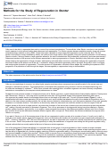 Cover page: Methods for the Study of Regeneration in Stentor