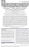 Cover page: Drought effects on litterfall, wood production and belowground carbon cycling in an Amazon forest: results of a throughfall reduction experiment