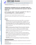 Cover page: Amphetamine sensitization and cross-sensitization with acute restraint stress: impact of prenatal alcohol exposure in male and female rats