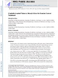 Cover page: Cisplatin-Loaded Tobacco Mosaic Virus for Ovarian Cancer Treatment