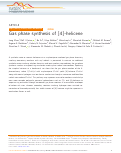 Cover page: Gas phase synthesis of [4]-helicene