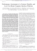 Cover page: Performance Assessment of a Custom, Portable, and Low-Cost Brain-Computer Interface Platform.