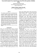 Cover page: Nonverbal Semantic Processing Disrupts Visual Word Recognition in Healthy Adults