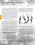 Cover page: A Background on Vitamin A: Have you got what it takes?