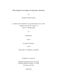 Cover page: Phonological Encoding and Phonetic Duration