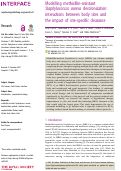 Cover page: Modelling methicillin-resistant Staphylococcus aureus decolonization: interactions between body sites and the impact of site-specific clearance