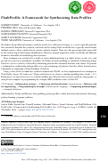 Cover page: FlashProfile: a framework for synthesizing data profiles