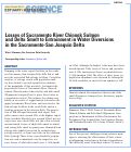 Cover page: Losses of Sacramento River Chinook Salmon and Delta Smelt to Entrainment in Water Diversions in the Sacramento–San Joaquin Delta