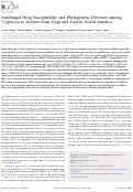 Cover page: Antifungal Drug Susceptibility and Phylogenetic Diversity among Cryptococcus Isolates from Dogs and Cats in North America