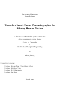 Cover page: Towards a Smart Drone Cinematographer for Filming Human Motion