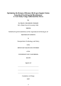 Cover page: Optimizing the Design of Biomass Hydrogen Supply ChainsUsing Real-World Spatial Distributions: A Case Study Using California Rice Straw