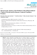 Cover page: Spectroscopic Analyses of the Biofuels-Critical Phytochemical Coniferyl Alcohol and Its Enzyme-Catalyzed Oxidation Products