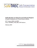 Cover page: Safe Routes to School&nbsp;Local School Project: A health evaluation at 10 low-income schools