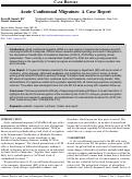 Cover page: Acute Confusional Migraines: A Case Report