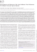 Cover page: Reassortment and Mutation of the Avian Influenza Virus Polymerase PA Subunit Overcome Species Barriers