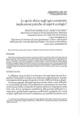 Cover page: Le specie aliene negli agro-ecosistemi: implicazioni pratiche ed aspetti ecologici