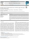 Cover page: Ensemble models of feedstock blend ratios to minimize supply chain risk in bio-based manufacturing