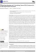 Cover page: Integrating Imaging and Circulating Tumor DNA Features for Predicting Patient Outcomes